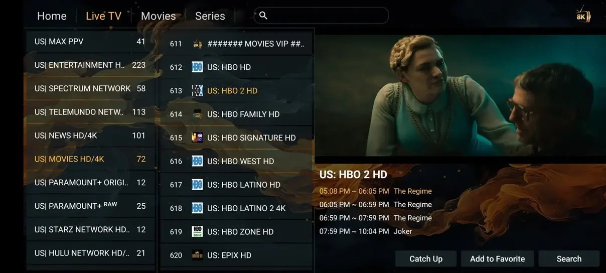 Layerseven TV IPTV app preview 3